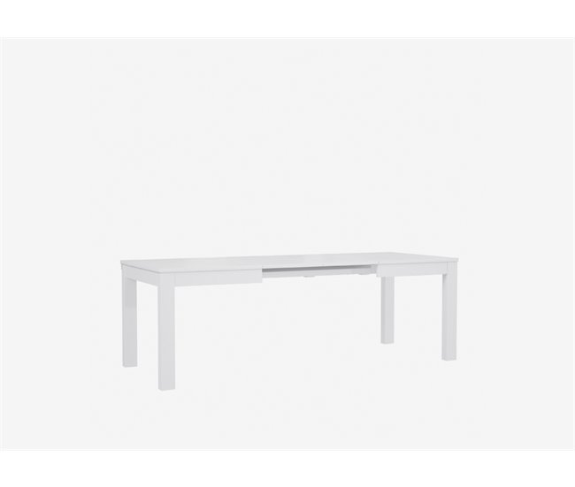 Mesa de jantar extensível MONTREAL branco Branco Brillo