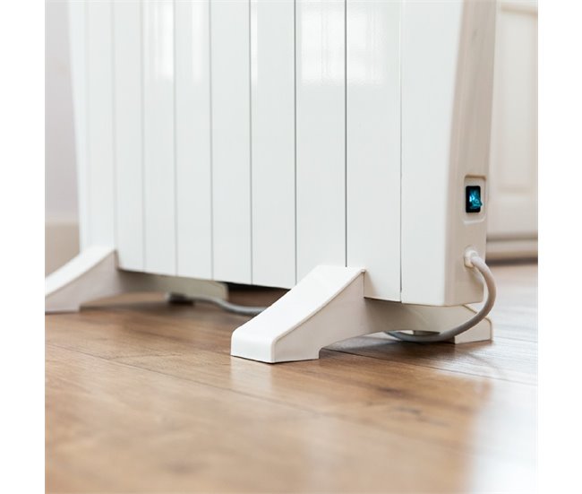Cecotec Emissor térmico com 8 elementos e 1200 W, controlo por Wifi, ecrã LCD, controlo remoto, temporizador programável, seleção de temperatura, cobertura de 15 m² e máxima segurança. Branco