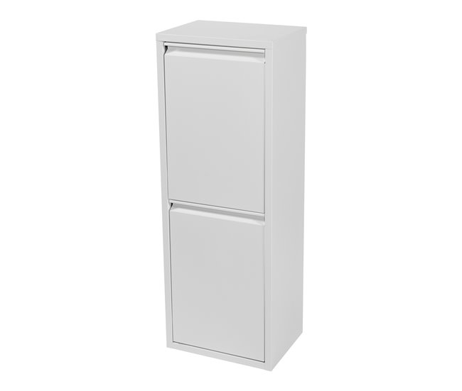 Sollentuna 28 L armário de plástico metálico para o lixo Branco