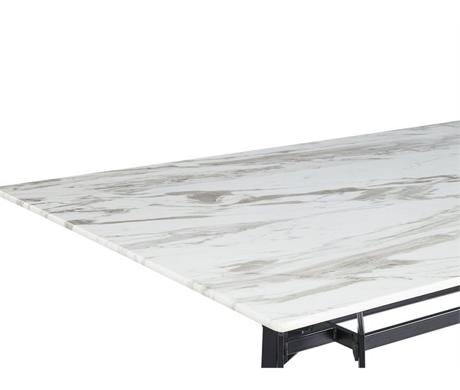 Beliani Mesa de centro AVOCA 90x160 Branco