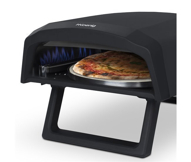 Forno de pizza a gás Gino640 H.koenig Preto / Cinza