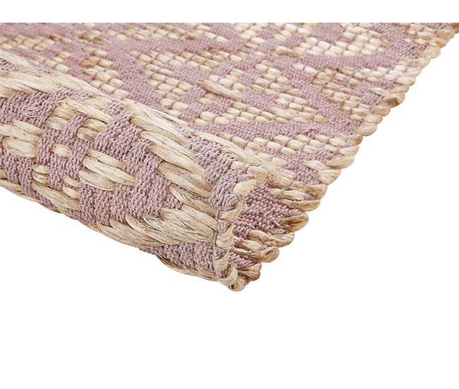 Beliani De pelo corto GERZE 80x150 Rosa