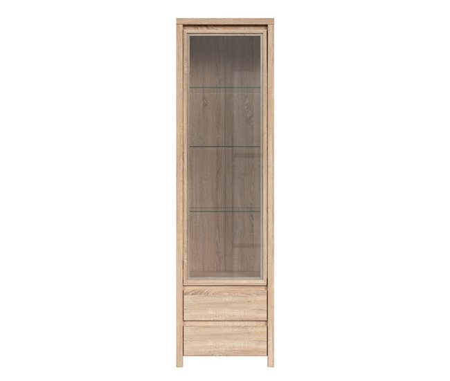 Armário expositor 1 porta 2 gavetas Soren 40 Branco