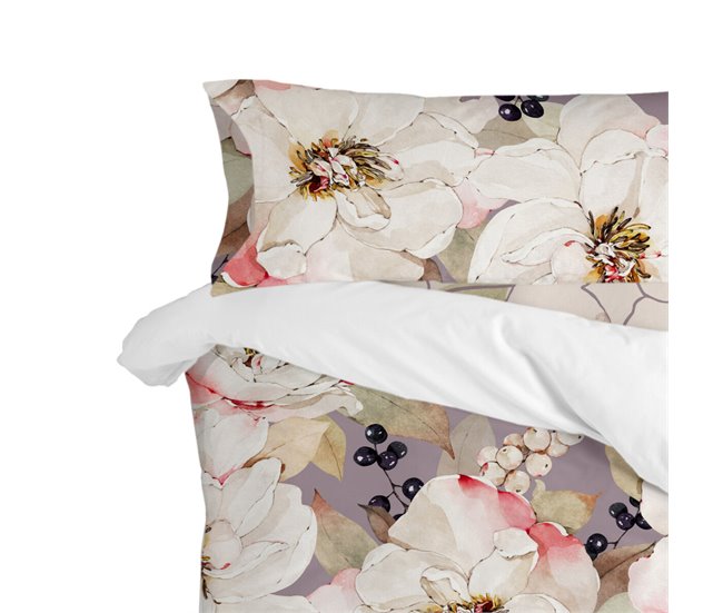 Capa de almofada White Peonies Multicor