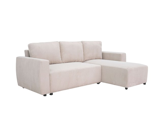 Sofá-cama ulises chaise longue com armazenamento