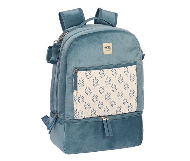 Mochila Acessórios Bebé Leaves Turquesa