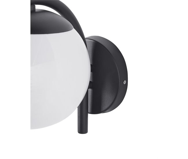 Beliani Iluminação de parede para exterior KULSI Preto