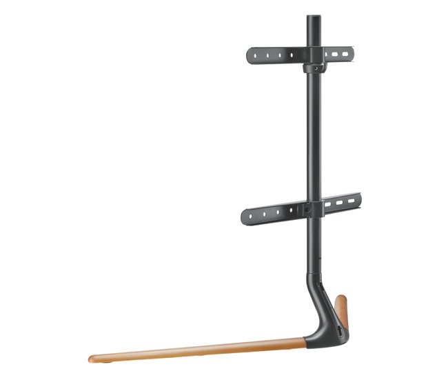 Suporte de chão Ystad para TV máx. 40 kg [pro.tec] Preto/ Madeira