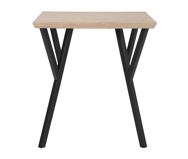 Beliani Mesa de jantar BRAVO 70x70 Castanho