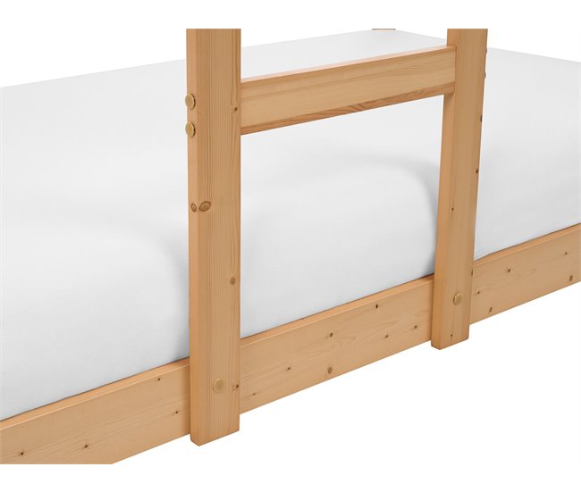 Beliani Beliche Pinho LABATUT 92x206 Castanho