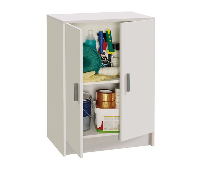 Armários de cozinha auxiliares multiusos Idara Pack Branco
