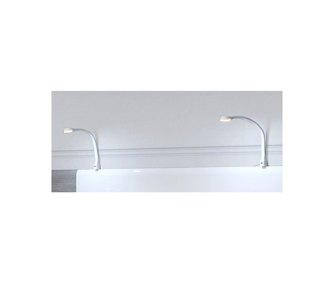 Conjunto de candeeiros LED de leitura para cabeceira TIZZIANO 5.0 Cinza