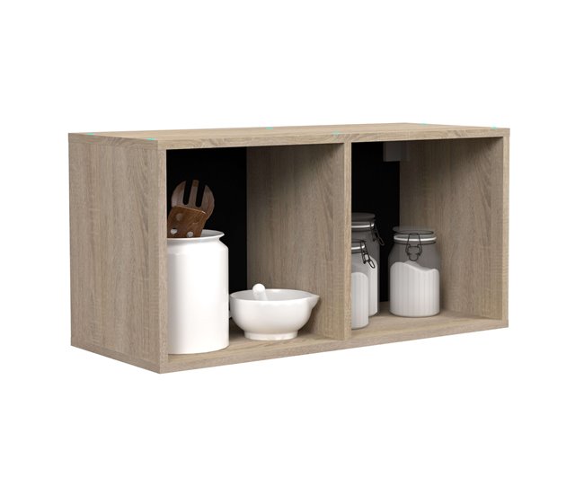 Módulo de cozinha superior Arko com 2 furos de melamina Multicor