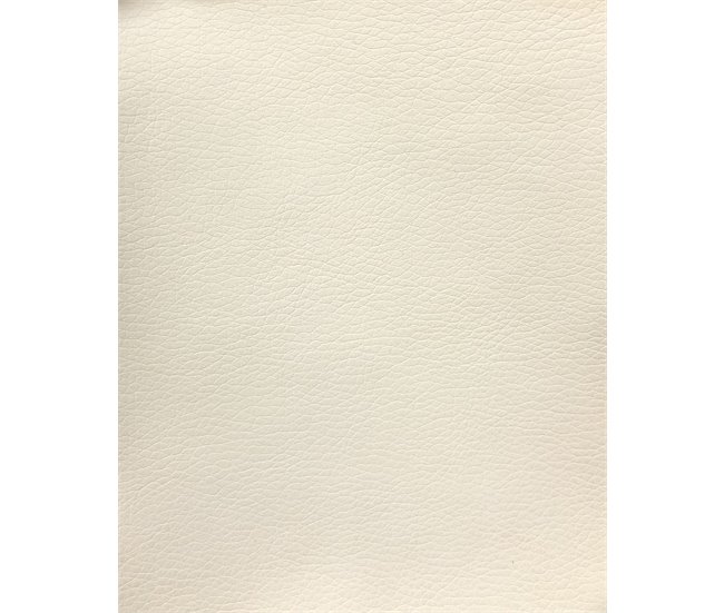 Chaise longue de pele sintética com cama HARRY Branco