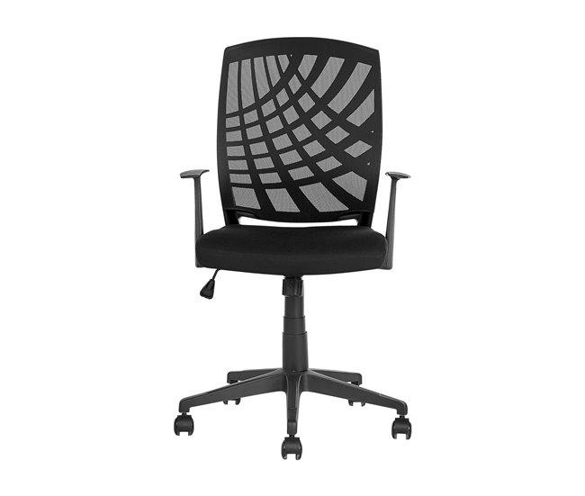 Beliani Silla de oficina BONNY Preto
