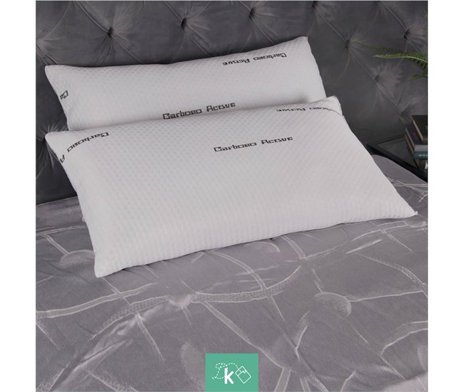Cobertura viscoelástica de carbono ativo Cobertura de carbono ativo 80x34 Branco Veta