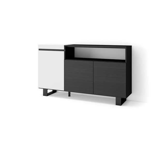 Aparadores para sala 150 Branco/ Preto