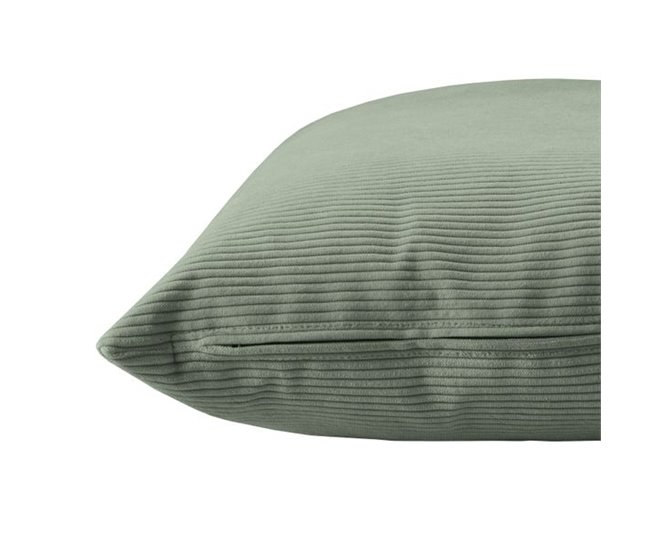 Almofada quadrada bombazina Dune Cinza