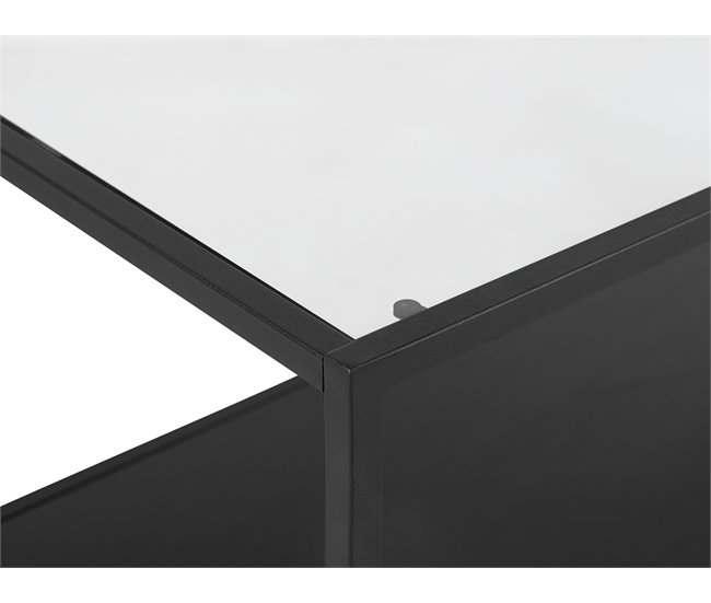 Beliani Mesa de jantar MARAMO 50x100 Preto