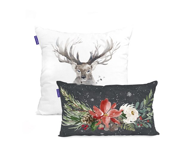 Conjunto de capas de almofada Mystical winter Multicor