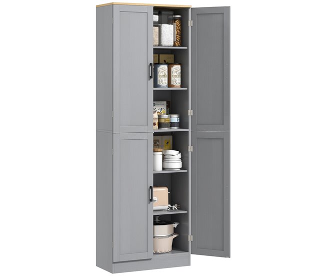 Armário de Cozinha 40 HOMCOM, casa - cozinha Cinza