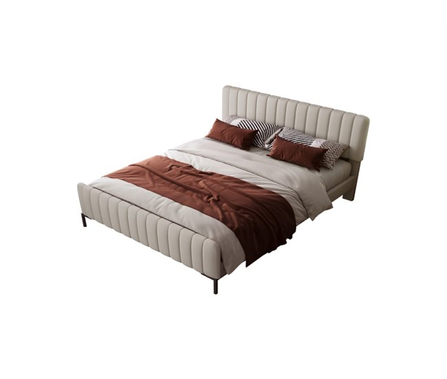 Cama de casal de linho 165x209