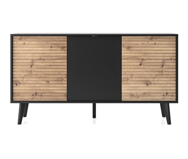 APARADOR WILLOW 154 Preto/ Creme