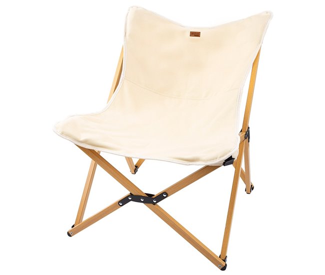 Poltrona glamping dobrável c/ bolsa de transporte Aktive Creme