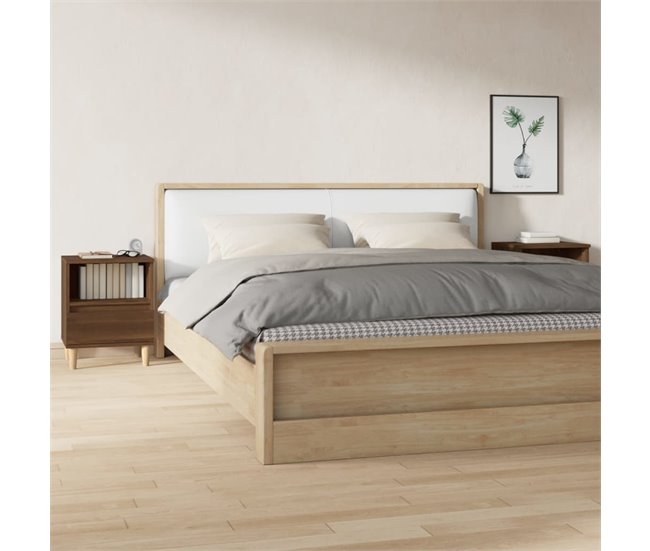 Soluna Home - Mesitas De Noche Palazzolo sull'Oglio 2 peças 35 Madeira escura