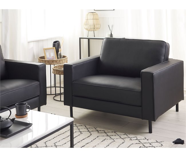 Beliani Poltrona SAVALEN Preto