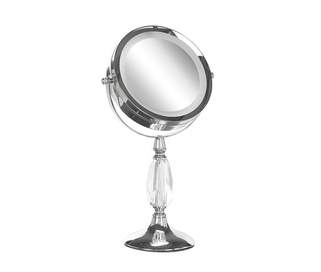 Beliani Espelho de maquilhagem MAURY 18x12 Cinza