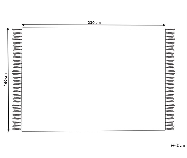 Beliani Entrelaçado ORENCIK 160x230 Bege
