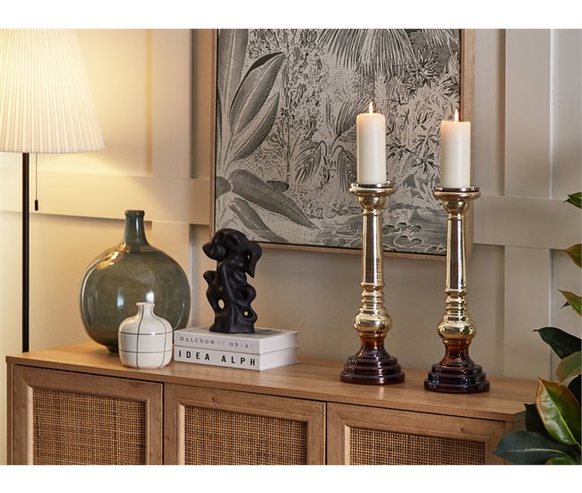 Beliani Candelabro IMARTI Dourado