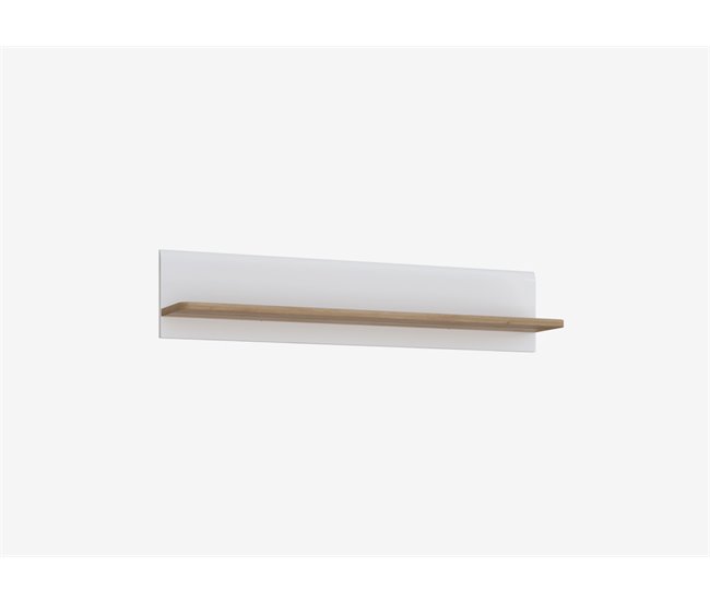 Estante de parede MONTREAL 140 cm Branco Brillo