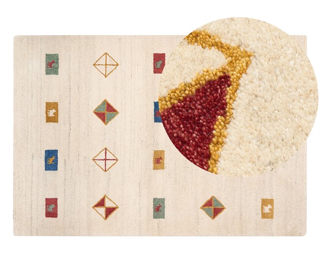 Beliani Entrelaçado MISINLI 160x230 Bege