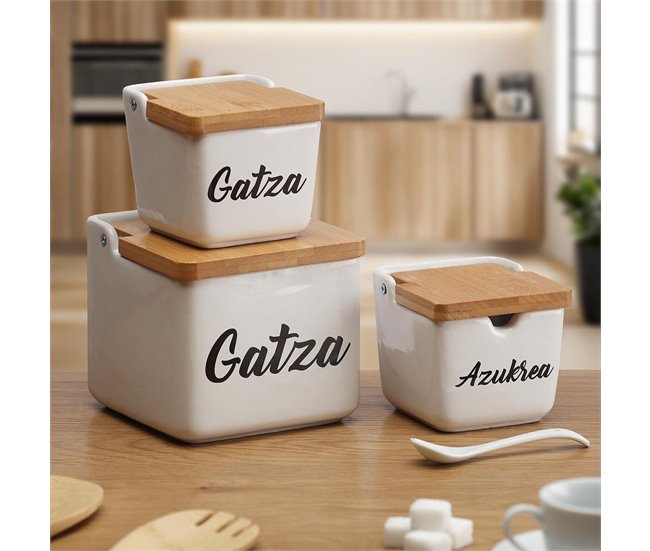 Saleiro com Tampa GATZA Branco