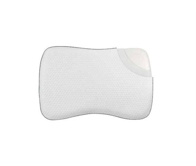 Almofada Ergonômica Antiácaros Relax Branco/ Preto