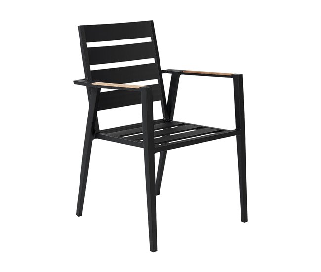 Beliani Cadeira de jardim TAVIANO Preto