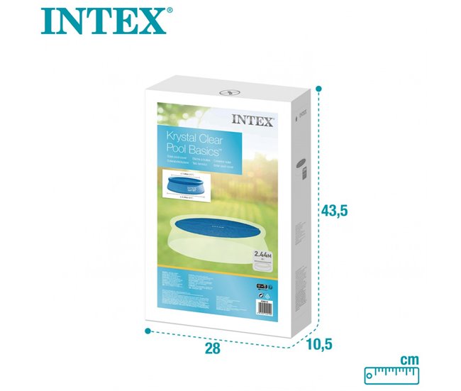 Cobertura solar INTEX para piscinas redondas Azul