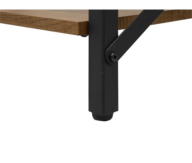 Beliani Mesa de centro CARLIN 55x100 Castanho
