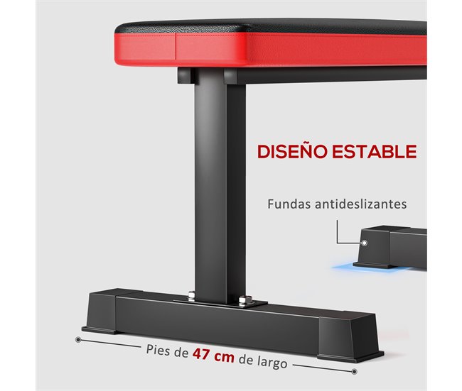 Banco de Musculação Aço e PU SPORTNOW Preto