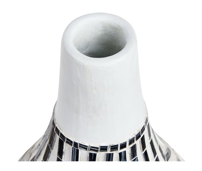 Beliani Jarro decorativo OMBILIN Branco/ Bege
