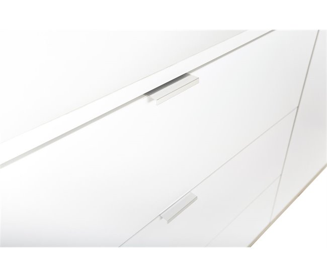 Cómoda dulpa com 3+3 gavetas NORDIC Branco/ Madeira