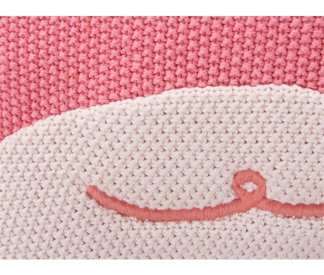 Beliani Almofada decorativa JARGALLI Rosa