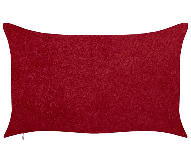 Beliani Almofada decorativa MOCHI Vermelho