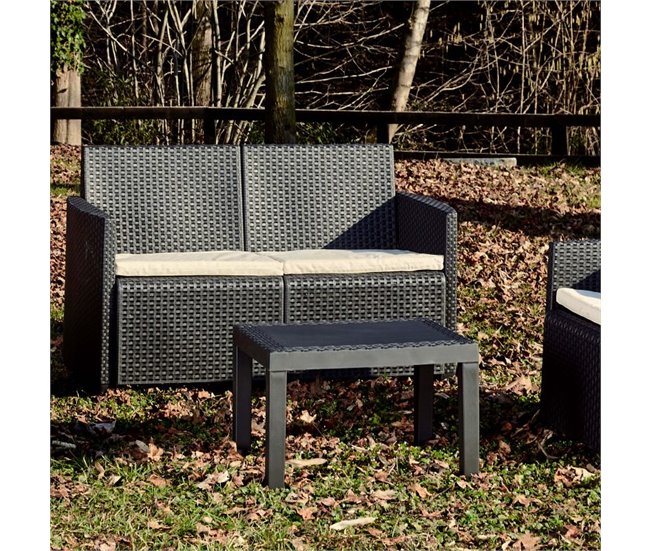 Mesa de centro exterior Nua 59x46 Antracite