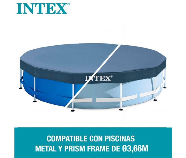 Cobertura INTEX piscina metálica metal & prisma frame Azul