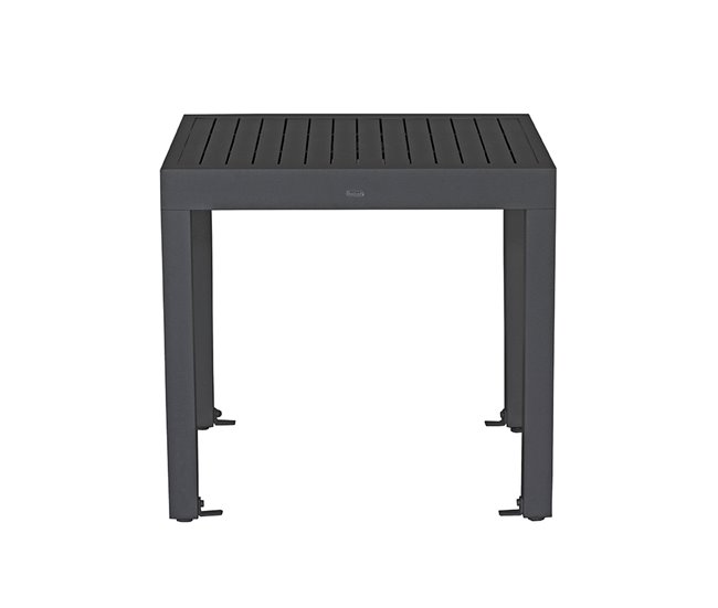 Mesa extensível de alumínio para jardim Lipari cinza Preto