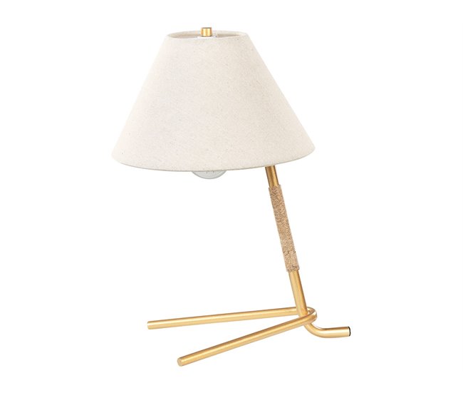 Beliani Candeeiro de mesa FLEMING Dourado