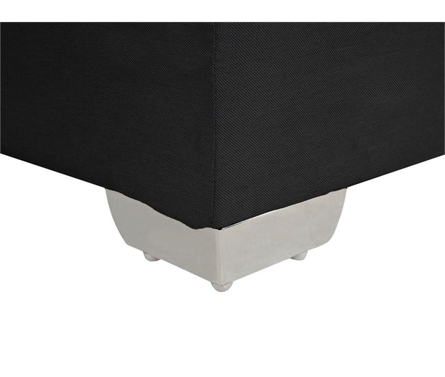 Beliani Cama continental Poliéster ADMIRAL 151x212 Preto